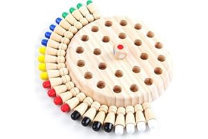 OFKPO Jeux de Mémoire en Bois, Échecs de Mémoire pour Enfant Jeu de Réflexion Jouets Educatifs pour Enfants et Adultes de l'éducation Préscolaire