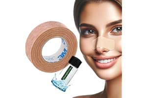 CLOROPHILLA. 3M Micropore 1.25 cm x 9.10 mt con Líquido Removedor de Adhesivo - Cinta Microporo Eyeliner, Cintas Kinesiológicas Faciales, Esparadrapo Deportivo (1 Rollo)