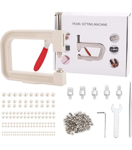 Perlen Nieten Set - 6-12 Mm Weiße Perlen Für DIY & Handwerk