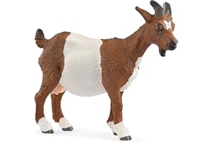 schleich Farm World | Ziege 14887 | schleich Bauernhof Spielfigur | detailgetreue Tierfiguren | tolles Geschenk für Jungen und Mädchen | Bauernhof Spielzeug ab 3 Jahre | 7 x 9 x 3 cm