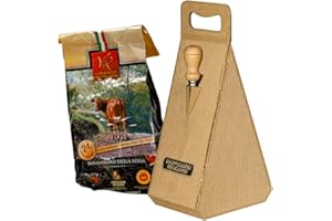 YesEatIs Special Box - Parmigiano Reggiano Consorzio Vacche Rosse 24 mesi - 1 Kg - Confezione Regalo con Coltellino in Acciaio INOX