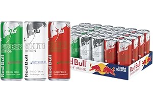 Red Bull Energy Drink, Bandiera Italiana, 250 ml (24 Lattine)