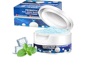 LURELUXE 50g Aufhellendes Zahnpulver, Zahnpulver für Weiße Zähne, Zahnaufhellungspulver, Zahnaufhellung und Zahnreinigung, Effektiv Entfernt Jahrelange Flecken, Stärkung von Zähnen und Zahnfleisch