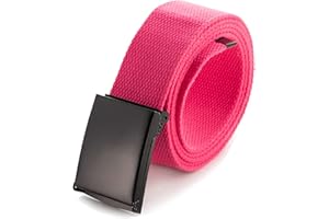 Mile High Life Passend zugeschnitten Leinwand Webgürtel Größe bis zu 1,32 m mit Flip-Top Feste Militärschnalle