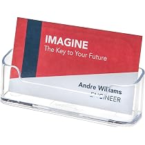 Business Card Holder Shelf Box Storage Display Stand Desktop Countertop Business