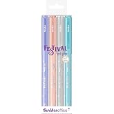 Scrikss Office Festival Jel Kalem 0.7 Mm Pastel Renkler 4'L&uuml; Blıster