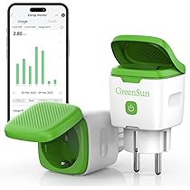 2x GreenSun Power WLAN Smart Steckdose WiFi Stecker Alexa Fernbedienung Timer DE