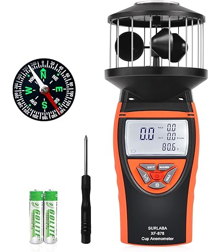 Anemometro Digitale USB Ruota Alare Misuratore Vento - Foto 7