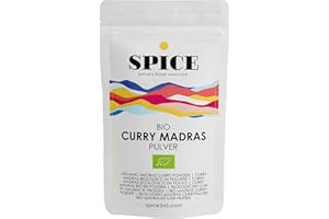 ‎SPICE 345 WORLD'S FINEST SELECTION SPICE Bio Curry Pulver Golden Madras, 250 Gramm - 100% indisches Madras Currymischung, exotische Gewürzmischung (leicht scharf), gelbes Currypulver, sehr aromatisch