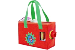ROKEBLAU Bonita funda portátil para Little Tikes Story Dream Machine, bolsa de fieltro plegada con asas gruesas, fácil de transportar (rojo)