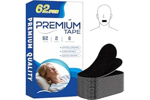 TIKIMO Mouth Tape for Sleeping, 62 Pieces, Helps Stop Snoring and Develops Nasal Breathing Habits, Mouth Strips for Sleeping, Reduce Snoring, Improve Sleep Quality, Snoring Aids for Men Women