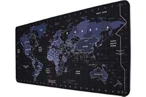 KINPLE Duża podkładka pod mysz, duża gamingowa podkładka pod mysz z przeszytymi krawędziami, wodoodporna i antypoślizgowa podkładka na biurko, XXL rozszerzona podkładka pod klawiaturę do domowego