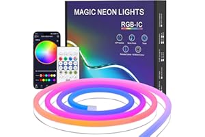 TK99SW 2M Neonowa taśma LED, RGB IC Elastyczna taśma LED Zewnętrzna wodoodporna 5V Neonowa lampa LED Ściemnialna z aplikacją Sterowanie Zdalne sterowanie Zmiana koloru do dekoracji wnętrz na zewnątrz