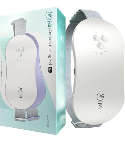 Iklestar Cuscinetto Termico Riscaldante Per Crampi Mestruali – 6 Modalità Calore E Massaggio, Batteria 4000mAh, Regalo Donna