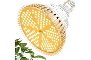 MILYN Lampada per Piante 100W, E27 Luce Piante LED Spettro Completo LED Grow Light, Lampada Piante Coltivazione Indoor per Piante da interno Serra Crescita, Fioritura e Fruttificazione