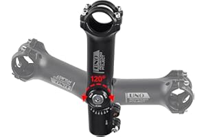 BESNIN Potence de vélo réglable de 0 à 120 degrés pour Tige de 31,8 mm et 90mm/110 mm, Potence de Guidon de VTT réglable pour vélo, vélo de Route, VTT, BMX, vélo