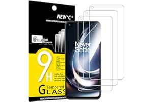 NEW'C 3 sztuki Szkło dla OnePlus Nord CE 2 Lite 5G Hartowane i Folia Ochronna Ochraniacz Ekranu - Bez pęcherzyków powietrza, odporność na zarysowania