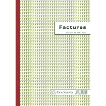 Carnet Factures Exacompta 3278AE - 50 Feuillets Autocopiants Avec TVA A5