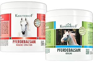 KRAUTERHOF Kräuterhof Gel Chauffant & Rafraîchissant (2 x 500 ml) - Gel relaxant musculaire pour les muscles et les articulations fatigués, Massage et traitement de relaxation aux extraits naturels