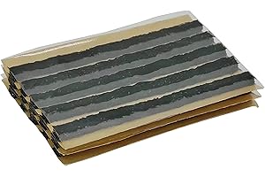 ZERINT TS-160D15 Bouchon de Réparation de Pneu, 15 Pièces 6 x 100 mm Noir Tubeless Bouchon D'étanchéité de Pneu, Chaîne de Réparation de Pneu Pour Voiture, Vélo, UTV, ATV, Chariot