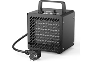 DAHTEC Calefactor Portatil 2000W - Mini Calefactor Aire Caliente - Radiador Electrico - Ceramico Calentamiento Rápido en 3 s - Apto para Hogares, Baños