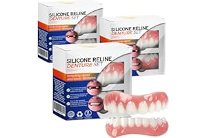 JAYASU Bikenda Silicone Relinedenture Set, Bikenda Silicone Reline Denture Set, Soft Denture Reline Kit, Bielenda Denture Set, Denture Silicone Reline Kit, Silicone Dentures Repair Kit (3 Set)