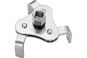EFFEKTWERK - Universal Oil Filter Removal Wrench with Square Socket - Two Way, 3 Leg Gripper Tool - 64mm to 116mm Adjustable Claw - Heavy Duty Filter Remover Jaw for Car/Truck Oil Change