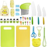 Lixiluxia Children's Knife, Montessori Kitchen Utensils, Set Knives Kitchen Children Do Not Cut Fingers, Includes Kitchen Apr