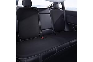 Ywooon Car Rear Cover for Tesla Model 3 2017-2024 2025 Breathable Soft and Non-Slip - Comfort Seat Cushion for Driving Interior Accessories BlackIce,3PCS