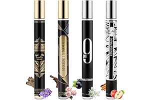 ZKONLY Premium Men's Perfume Gift Set - 4x35ml Long-Lasting Eau de Parfum Collection with oud amber Leather Mandarin orange Notes - Luxury Cologne & Aftershave Combo Valentine Birthday Christmas