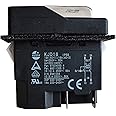 KEDU KJD16 Electromagnetic Switch with Power-Off and Voltage Protection Pushbutton Switches for Industrial Machine Tool Equipment AC 220-240V 16A 2HP 16(12) A 10(8) A 250V 5E4 IP55 (KJD16-4Pins)