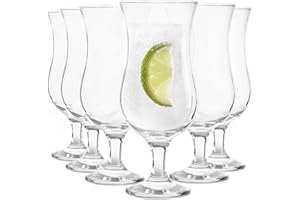 GLASMARK KROSNO 1992 Set de Vasos de Cóctel KROSNO Glasmark 1992 6 Vasos de Cristal Transparente 350 ml Aptos para Lavavajillas Vasos para Bebidas y Cócteles