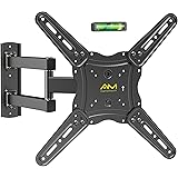 TV Wandhalterung, Schwenkbare Neigbare Halterung für 26-55 Zoll LED LCD Flach & Curved Fernseher oder Monitor bis zu 40KG, Ma