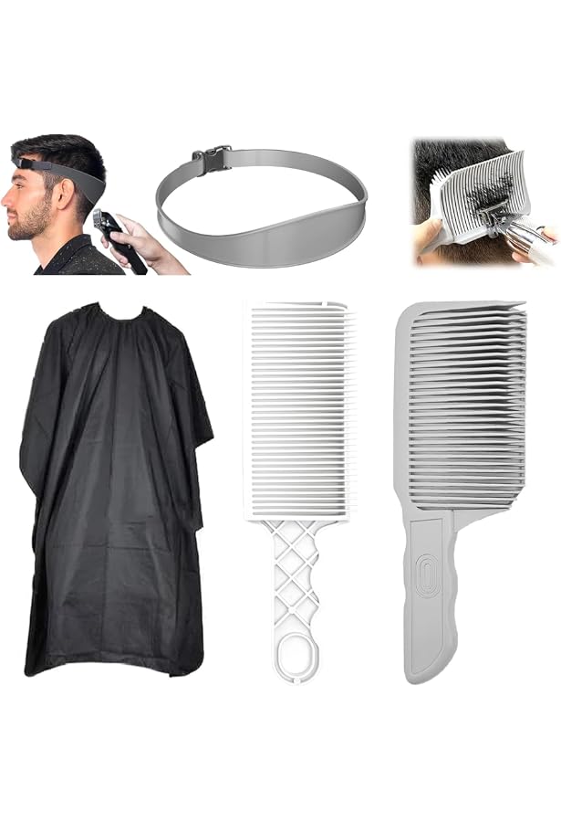 Verstellbarer Haarschneidekamm Für Fade-Schnitt – Übergangshilfe Für Herren, Friseure & Selbstschneider