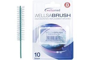 ‎WELLSAMED wellsamed Wellsabrush 10 Stück Interdentalbürsten, zur effektiven Reinigung der Zahnzwischenräume (M)