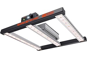 ‎SPIDER FARMER Spider Farmer Cost-Effective G1500 LED Grow Lampe 150W 60x60CM, Smarte APP Steuerung LED Pflanzenlampe,Bridgelux Dioden Vollspektrum Dimmbar Grow Light Wachstumslampe für Gemüse Blume