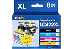 LC422XL Patronen Value Pack für Brother LC422XL LC422 LC-422XL Druckerpatronen Multipack für Brother MFC-J5340DW Patronen für Brother MFC-J5345DW MFC-J5740DW MFC-J6540DW MFC-J6940DW(8er-Pack)