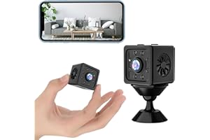MOKEUM Mini Spy Camera Wireless Hidden WiFi Camera, 2024 Latest 1080P Full HD Mini Camera, Small Nanny Cam Home Security Surveillance Camera with Motion Detection/Night Vision APP Control for Indoor Outdoor