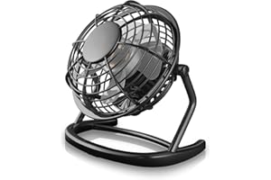eBuzz Mini USB Desk Fan –Silent Personal Cooling Fan – USB Powered Portable Air Cooler - Quiet Table Fan