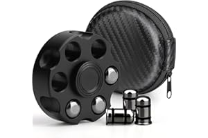 DILABNDA Fidget Spinner Spielzeug für Erwachsene Kinder, Coole Schwarze Legierung Hand Spinner, Stress Relief Fidget Würfel Spielzeug, Schreibtisch Spielzeug Geschenk Party Gunst