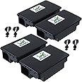 Mice&Co Rat & Mice Lure Box - Professional Rat and Mouse Trap | Rodent Decoy, Rat Repellent Station | Pack of 4