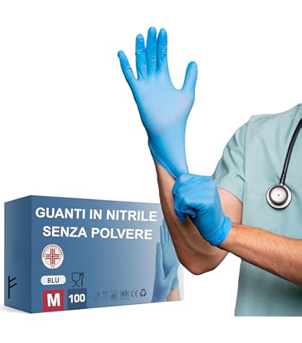 Guanti Monouso Doc Velo Food In Nitrile Senza Talco - Box Da 100 Pz - Foto 2