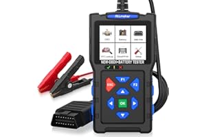 ALLmeter 2 en 1 OBD Diagnosis, Diagnosis Coche Multimarca, Pantalla TFT 2,8″, 50.000+ DTC, Prueba de batería CCA 20–2000, Test Arranque/Carga, QR impresión Cloud