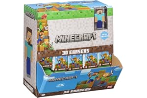 JOOJEE GMBH Minecraft 3D Radiergummi in Blind Box im 24 verschiedene Styles, 5 cm - Auswahl erfolgt zufällig