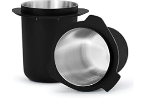 Normcore Gobelet doseur porte-filtre 53,3 mm – Acier inoxydable 304 – Noir mat – Revêtement anti-adhésif compatible avec les machines Breville Barista Express et Breville de 54 mm