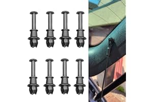 GRASSLANDY 8 Stück Hutablage Clips Hutablage Haltegurt Auto Kofferraumklammern 1M6867574A Hutablage String Clip Knopfhalter Kofferraum Hutablage Saiten Clips Haken Halter für Mk6、Mk5、A3 、Q2、 Q3