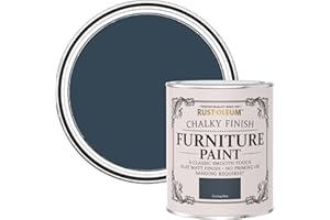 Rust-Oleum Dark Blue Upcycled Furniture Paint in Chalky Finish - Evening Blue 750ml