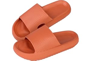MUYOGRT Cloud Sliders Women Men, Non-Slip Bathroom Slippers Women Summer, Super Soft Massage Pillow Sliders, Platform Poolside Sandals Shower Shoes for Indoor & Outdoor