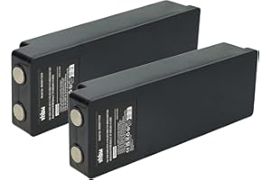 vhbw 2X Batteries Compatible avec Scanreco BS590, 960, 16131, 790, 592, 590, Cifa opérateur télécommande Industrielle (2000mAh, 7,2V, NiMH)