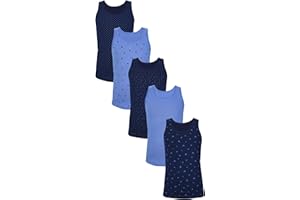 TupTam Canottiere Bambina 5 Pezzi – Canottiera Bambina in Cotone Morbido e Traspirante